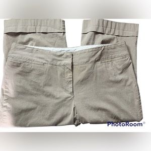 Fashion Bug Womens Capri Pants Plus Size 20 Brown & White Striped